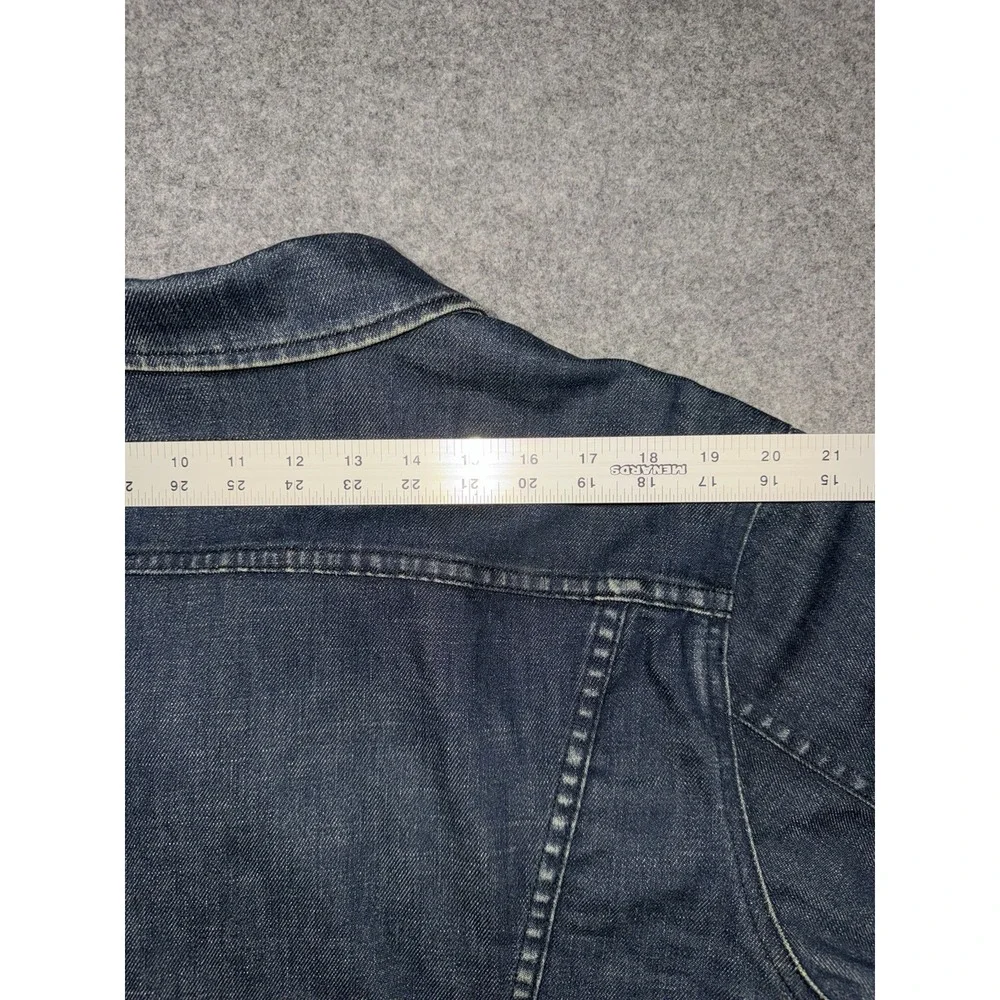 Banana Republic Fremont Denim Trucker Jean Jacket Mens Large Dark Wash Retro